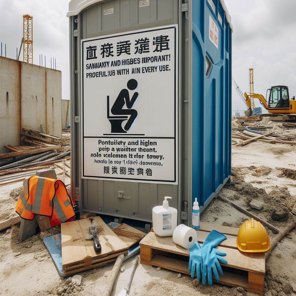 Portable Toilet Sanitation on the Construction Site