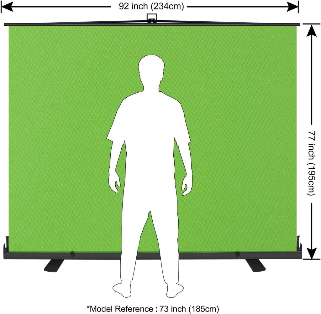 EMART 80in x 92in Collapsible Chromakey Panel Green